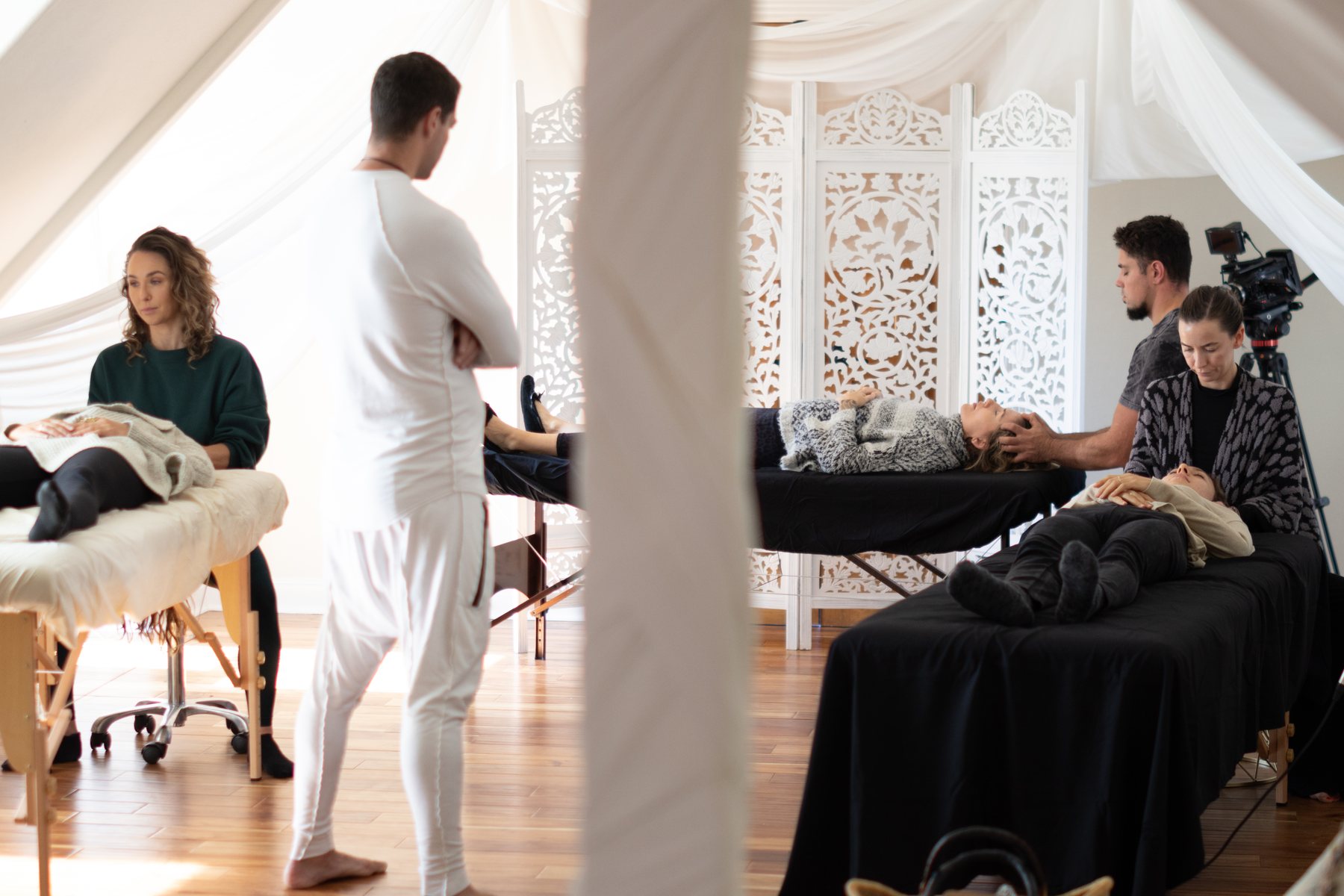 The Body Reset somatic training retreat, wide establishing shot